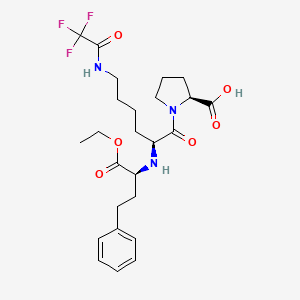 N2-((S)-1-ethoxycarbonyl-3-phenylpropyl)-N6-trifluoroacetyl-L-lysyl-L-proline
