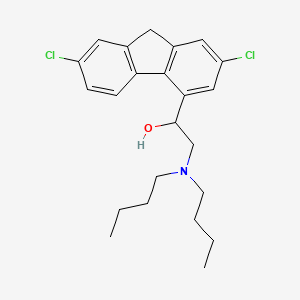 2,7-Dichloro-alpha-((dibutylamino)methyl)-9H-fluorene-4-methanol