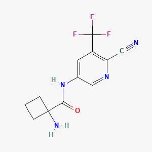 1-amino-N-[6-cyano-5-(trifluoromethyl)-3-pyridyl]cyclobutanecarboxamide