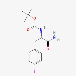 (S)-tert-Butyl (1-amino-3-(4-iodophenyl)-1-oxopropan-2-yl)carbamate