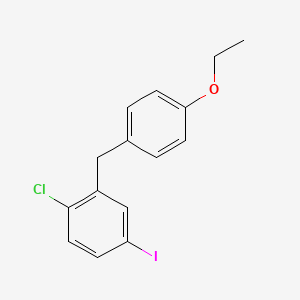 1-Chloro-2-(4-ethoxybenzyl)-4-iodobenzene