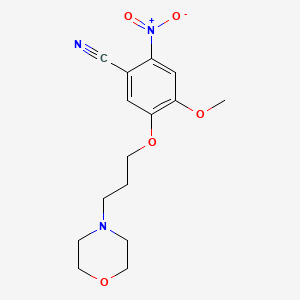 4-Methoxy-5-[3-(4-morpholinyl)propoxy]-2-nitrobenzonitrile