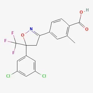 4-(5-(3,5-Dichlorophenyl)-5-(tri fluoromethyl)-4,5-dihydroisoxazol-3-yl)-2-methylbenzoic acid