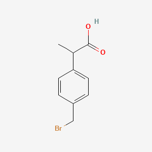 2-(4-(Bromomethyl)phenyl)propionic Acid