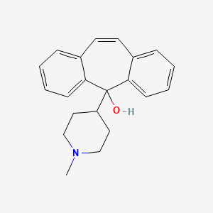 5-(1-methylpiperidin-4-yl)-5H-dibenzo(a,d)(7)annulen-5-ol