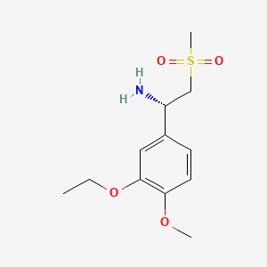 (1S)-1-(3-Ethoxy-4-methoxy-phenyl)-2-methanesulfonyl-ethylamine