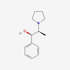 1-Phenyl-2-(pyrrolidin-1-yl)propan-1-ol, (1R,2S)-