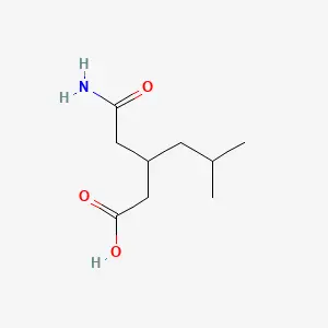 3-(Carbamoylmethyl)-5-methylhexanoic acid