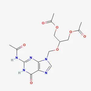 Acetamide,N-(9-((2-(acetyloxy)-1-((acetyloxy)methyl)ethoxy)methyl)-6,9-dihydro-6-oxo-1H-purin-2-yl)-