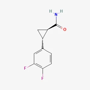(1R,2R)-2-(3,4-difluorophenyl)cyclopropane-1-carboxamide