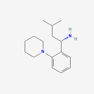 3-Methyl-1-(2-piperidinophenyl)-1-butylamine, (S)-