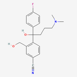4-(4-(Dimethylamino)-1-(4-fluorophenyl)-1-hydroxybutyl)-3-(hydroxymethyl)benzonitrile